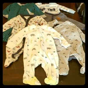 6 Baby Boy Carter's Sleepers